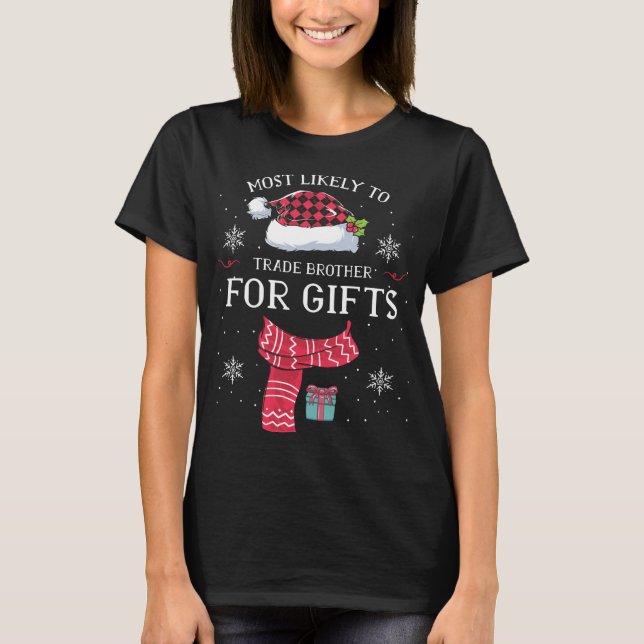 Weihnachtsmannmütze X ist am ehesten geeignet, Brü T-Shirt (Vorderseite)