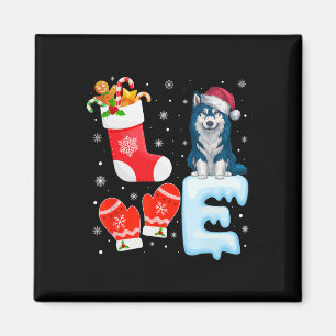 Weihnachtsmannmütze Xmas Strumpf Holiday Alaskan K Magnet