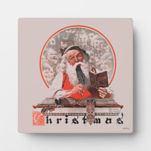 Weihnachtsmanns Ausgaben Fotoplatte