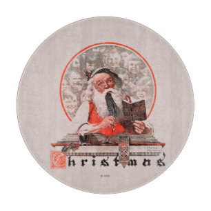 Weihnachtsmanns Ausgaben Schneidebrett