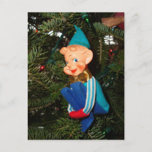 Weihnachtsmanns Helfer Feiertagspostkarte