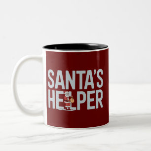 Weihnachtsmanns Helfer Weihnachten Zweifarbige Tasse