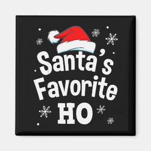 Weihnachtsmanns Lieblings-Ho-Shirt, Erwachsener Un Magnet