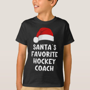 Weihnachtsmanns Lieblings-Hockey-Trainer Lustiger T-Shirt