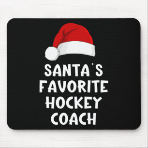 Weihnachtsmanns Lieblings-Hockey-Trainer Lustiges Mousepad