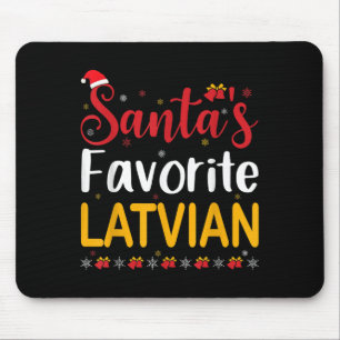 Weihnachtsmanns Lieblings-Lettische passende Famil Mousepad