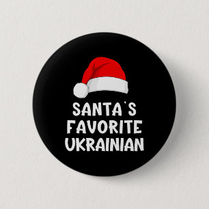 Weihnachtsmanns Lieblings-Ukrainische Lustige Pyja Button