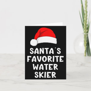 Weihnachtsmanns Lieblings-Wasserskifahrer Skifahre Karte