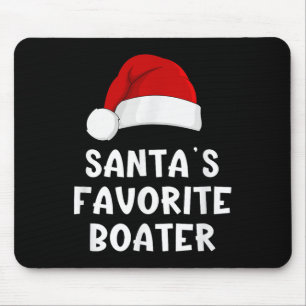 Weihnachtsmanns Lieblingsbooter Lustiges Schlafanz Mousepad