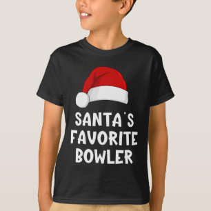 Weihnachtsmanns Lieblingsbowler Lustiger Xmas-Bowl T-Shirt
