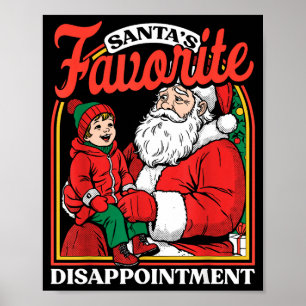 Weihnachtsmanns Lieblingsenttäuschung Lustig Sarka Poster