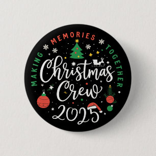 Weihnachtsmannschaft 2025 Familie passende Weihnac Button
