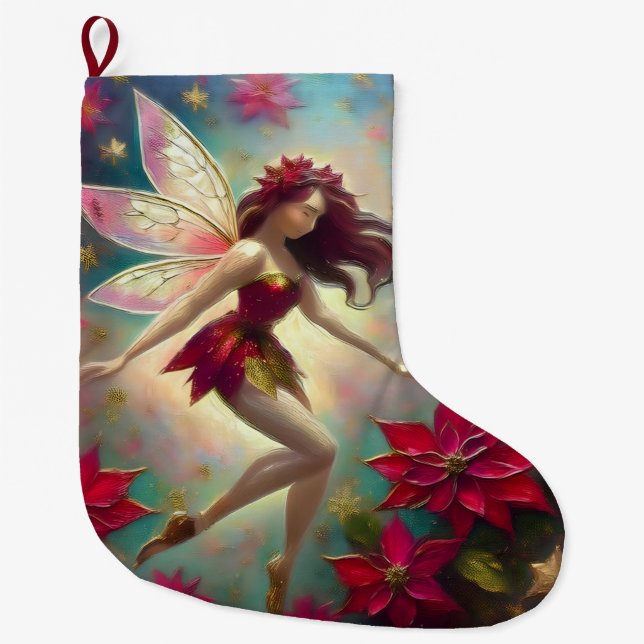 Weihnachtsmannschaft - Auburn Hair Großer Weihnachtsstrumpf (Vorderseite)