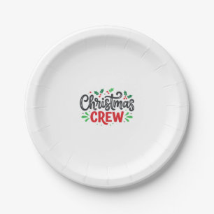 Weihnachtsmannschaft Festliche Feiertage Pappteller