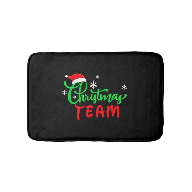 Weihnachtsmannschaft Funny Family Matching Geschen Badematte (Vorderseite)
