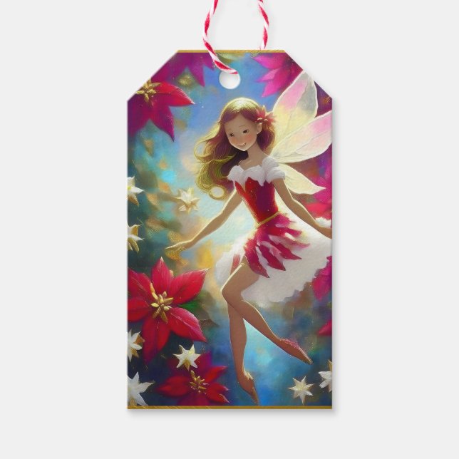 Weihnachtsmannschaft - Kupfer Ingwer Haar Geschenkanhänger (Vorderseite)