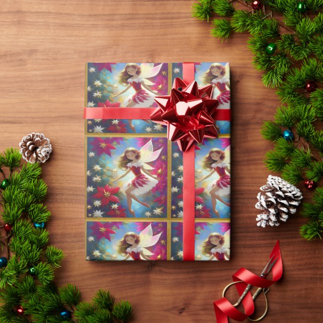Weihnachtsmannschaft - Kupfer Ingwer Haar Geschenkpapier (Feiertagsgeschenk)
