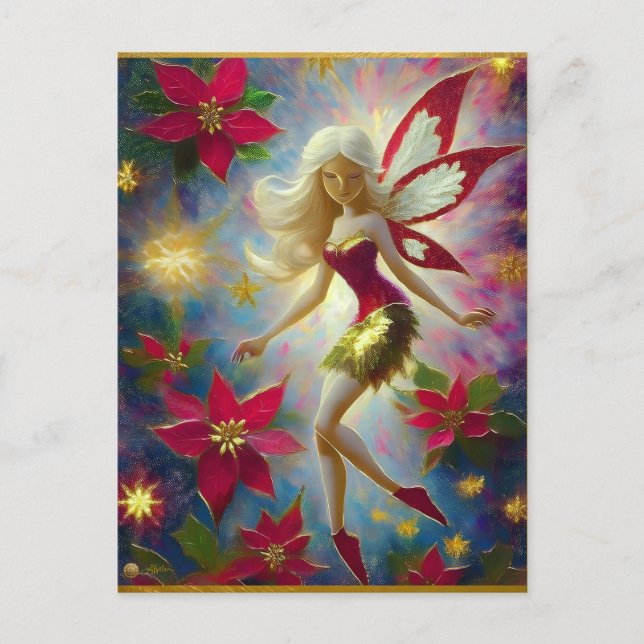 Weihnachtsmannschaft - Platinum Blonde Hair Postkarte (Vorderseite)