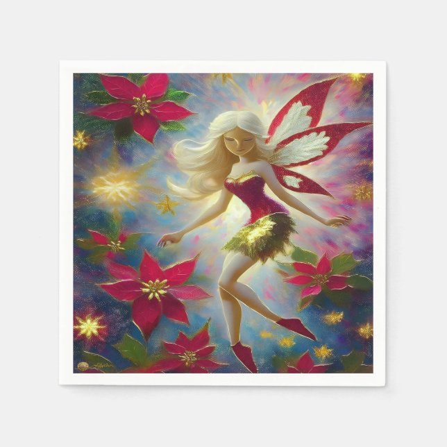 Weihnachtsmannschaft - Platinum Blonde Hair Serviette (Vorderseite)