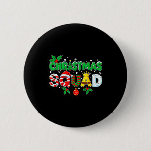 Weihnachtsmannschaft Santa Dabbing Elf Familie Mat Button