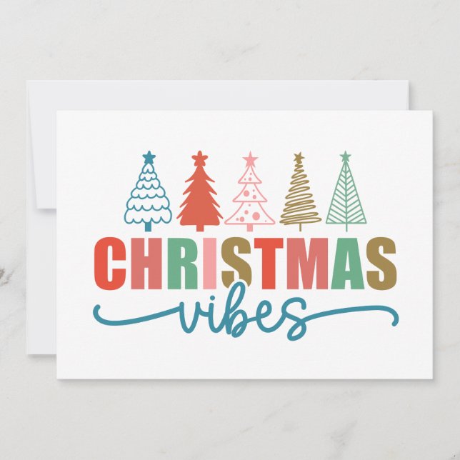 Weihnachtsmäntel - farbenfrohe Urlaubsmuster Karte (Vorderseite)