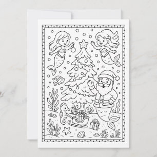 Weihnachtsmärchen: Farbflatter Notizkarte Feiertagskarte