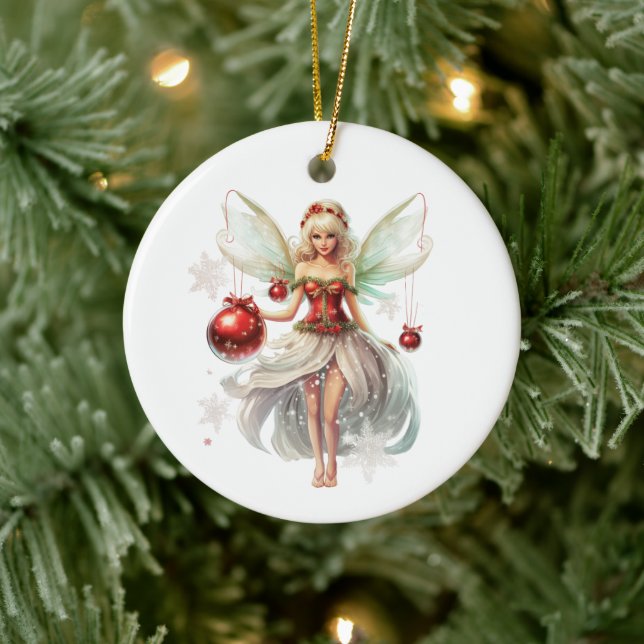 Weihnachtsmärchen Keramik Ornament (Baum)