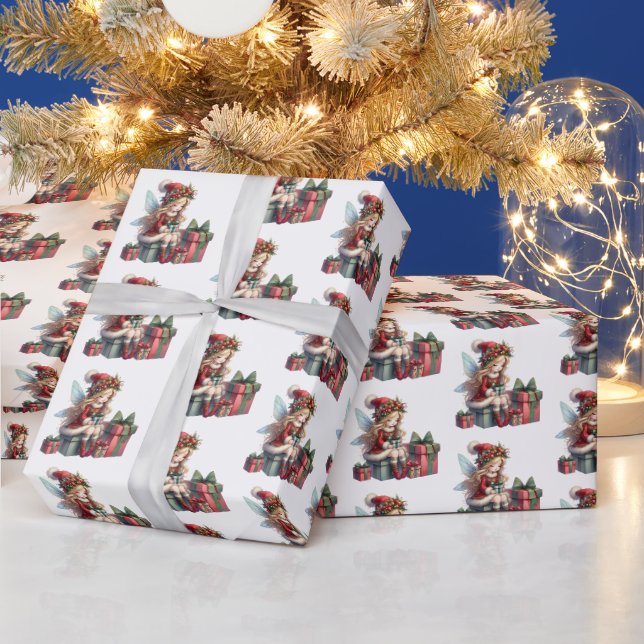 Weihnachtsmärchen mit gefliestem Muster Geschenkpapier (Feiertage)