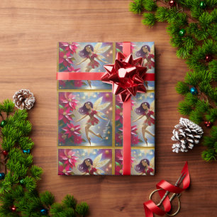 Weihnachtsmärchen - Straight Plum Hair Geschenkpapier