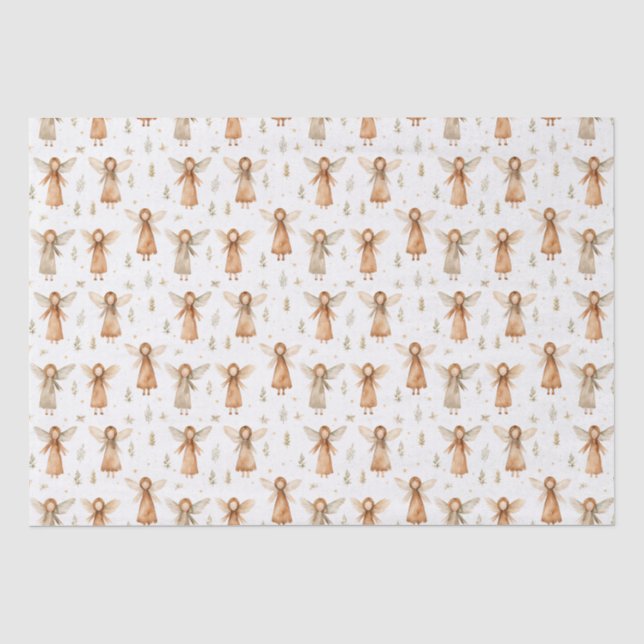 Weihnachtsmärchen Tissue Neutral Colors Seidenpapier (Vorderseite)