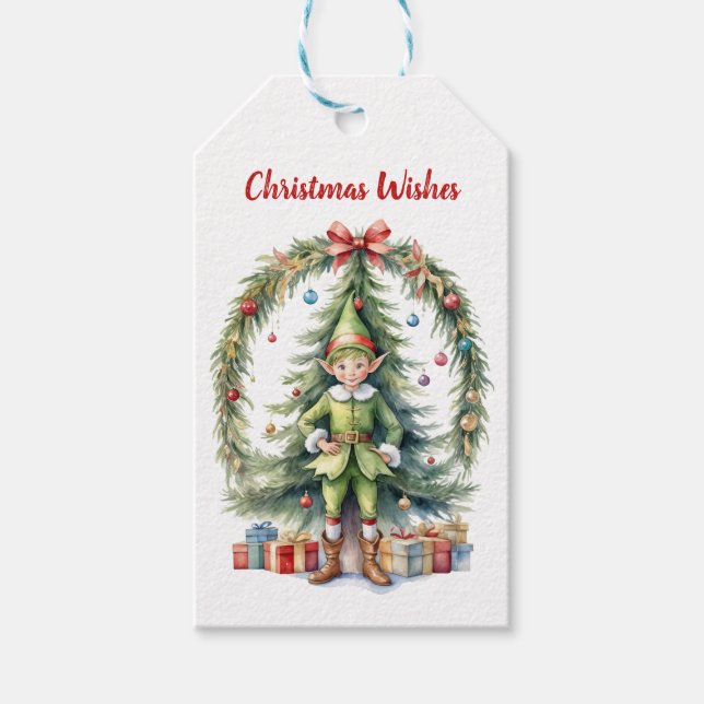 Weihnachtsmarke Geschenkanhänger (Vorderseite)