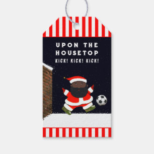 Weihnachtsmarken für Fußball Geschenkanhänger