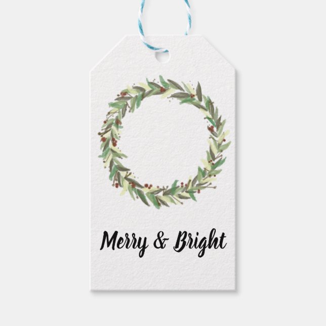 Weihnachtsmarken für Rustikale Bauernhöfe Geschenkanhänger (Vorderseite)