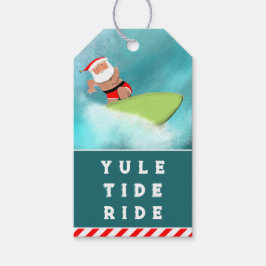 Weihnachtsmarken für Surfing Beach Geschenkanhänger