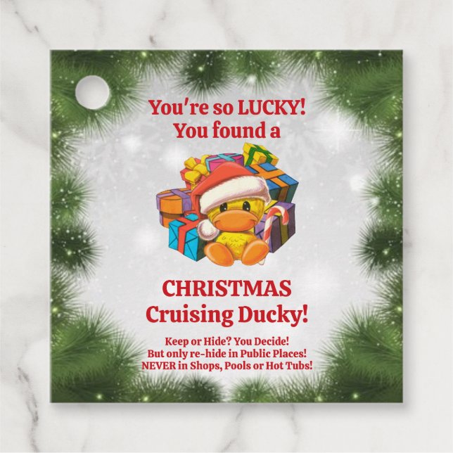Weihnachtsmarken Geschenkanhänger (Vorderseite)