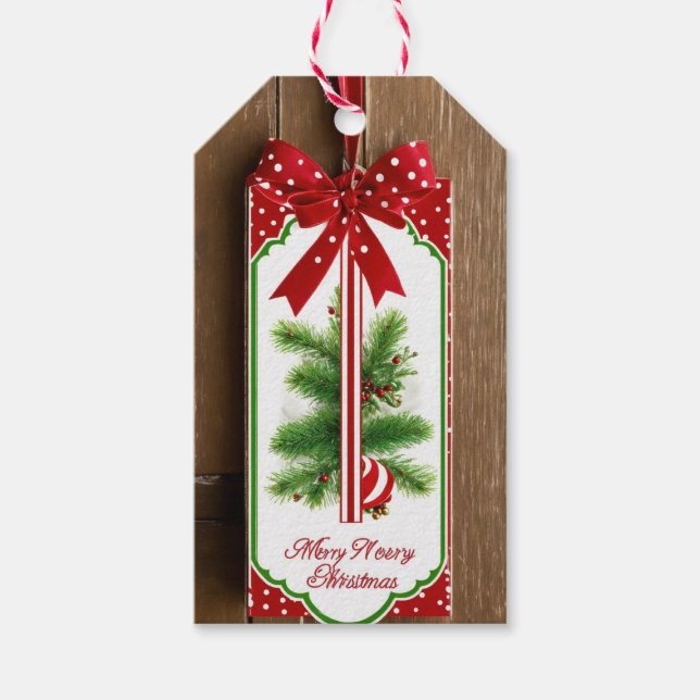 Weihnachtsmarken Geschenkanhänger (Vorderseite)