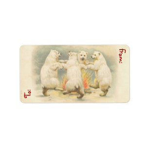 Weihnachtsmarken - Mittel Adressaufkleber