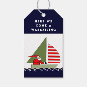 Weihnachtsmarken segeln geschenkanhänger