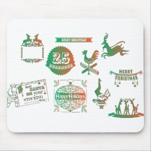 Weihnachtsmarken Weihnachtsbaum Mousepad