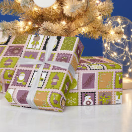 Weihnachtsmarken Weihnachtsgeschenkpapier Geschenkpapier