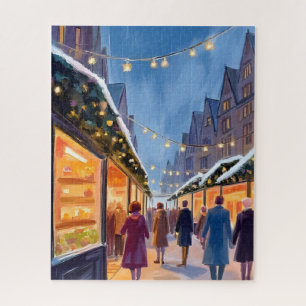 Weihnachtsmarkt Frohe Weihnachten Malerei
