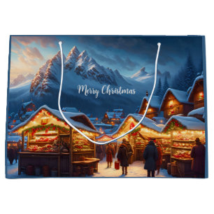 Weihnachtsmarkt in den Bergen - Brauch Große Geschenktüte