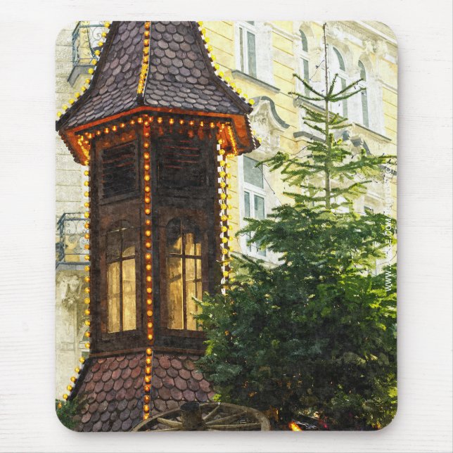 Weihnachtsmarkt Mousepad (Vorne)