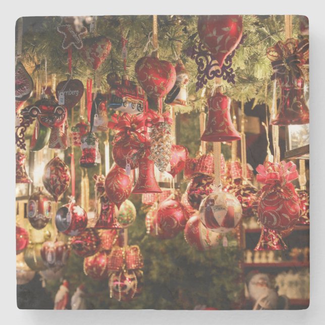 Weihnachtsmarkt Steinuntersetzer (Vorderseite)