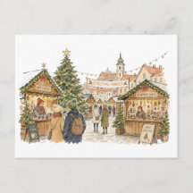 Weihnachtsmarkt Szene für Weihnachtseinkaufs-Liebh
