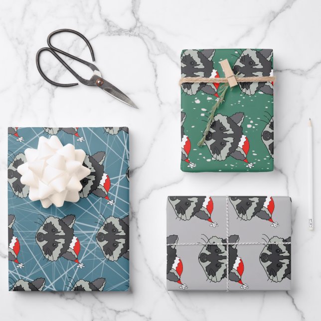 Weihnachtsmarsch Geschenkpapier Set (Vorderseite)