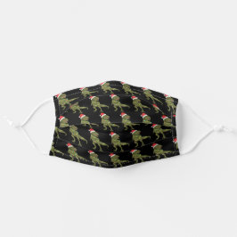 Weihnachtsmaske T-Rex Xmas Mund-Nasen-Maske Aus Stoff