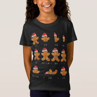 Weihnachtsmathematik Lehrer Fraction Gingerbrei Co T-Shirt