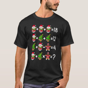 Weihnachtsmathematik Lehrer Operations Quiz Tree C T-Shirt