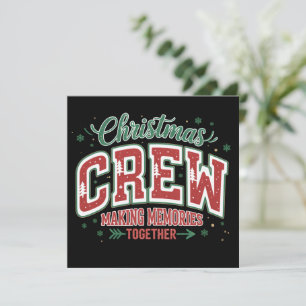 Weihnachtsmatte Crew Erinnerungen machen Feiertagskarte